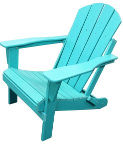 All-Weather Folding Adirondack Chair - Turquoise