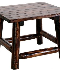 Char-Log End Table
