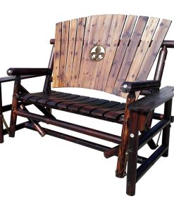 Char-Log Fleur-de-lis Medallion Double Glider - For Pickup ONLY (Excluding Wholesale Orders)