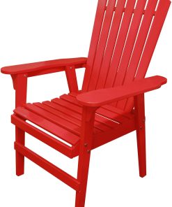 Over-Sized Red Adirondack Chair