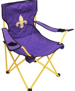 Purple Fleur de Lis Lawn Chair