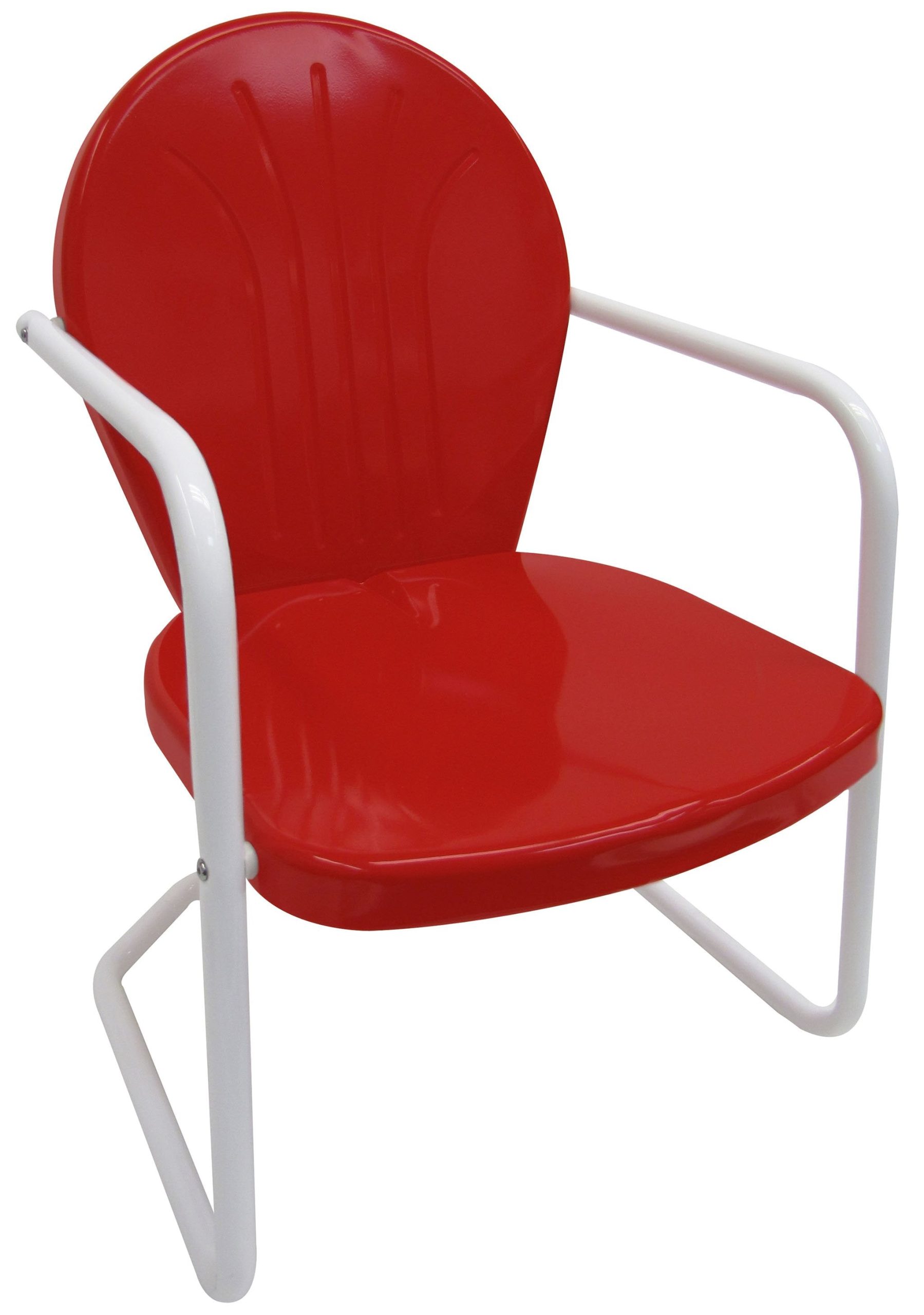 Red Retro Metal Chair
