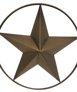Ringed Bronze Star Wall Décor - 29