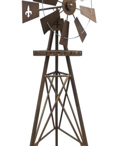 Rustic Fleur-de-lis Windmill - For Pickup ONLY (Excluding Wholesale Orders)