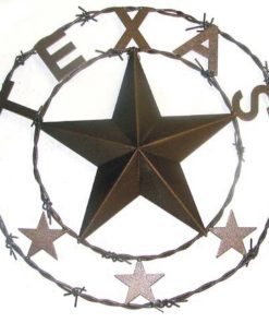 Texas Barbwire Barn Star - Large